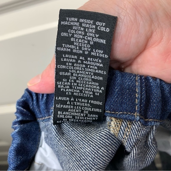 BBJ Los Angeles Cutoff Jeans Short Hi Waist Blue Raw Hem Denim Sz 30 Hot Shorts - Picture 8 of 10